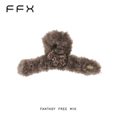 夏天粉丝专享 FFX 心扉 高级环保毛绒时尚 趣味可爱抓夹