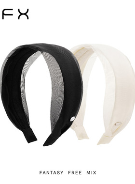 弗弗西FFX黑色网纱发箍[双色流光]夏天宽边头饰新款高颅顶发饰女