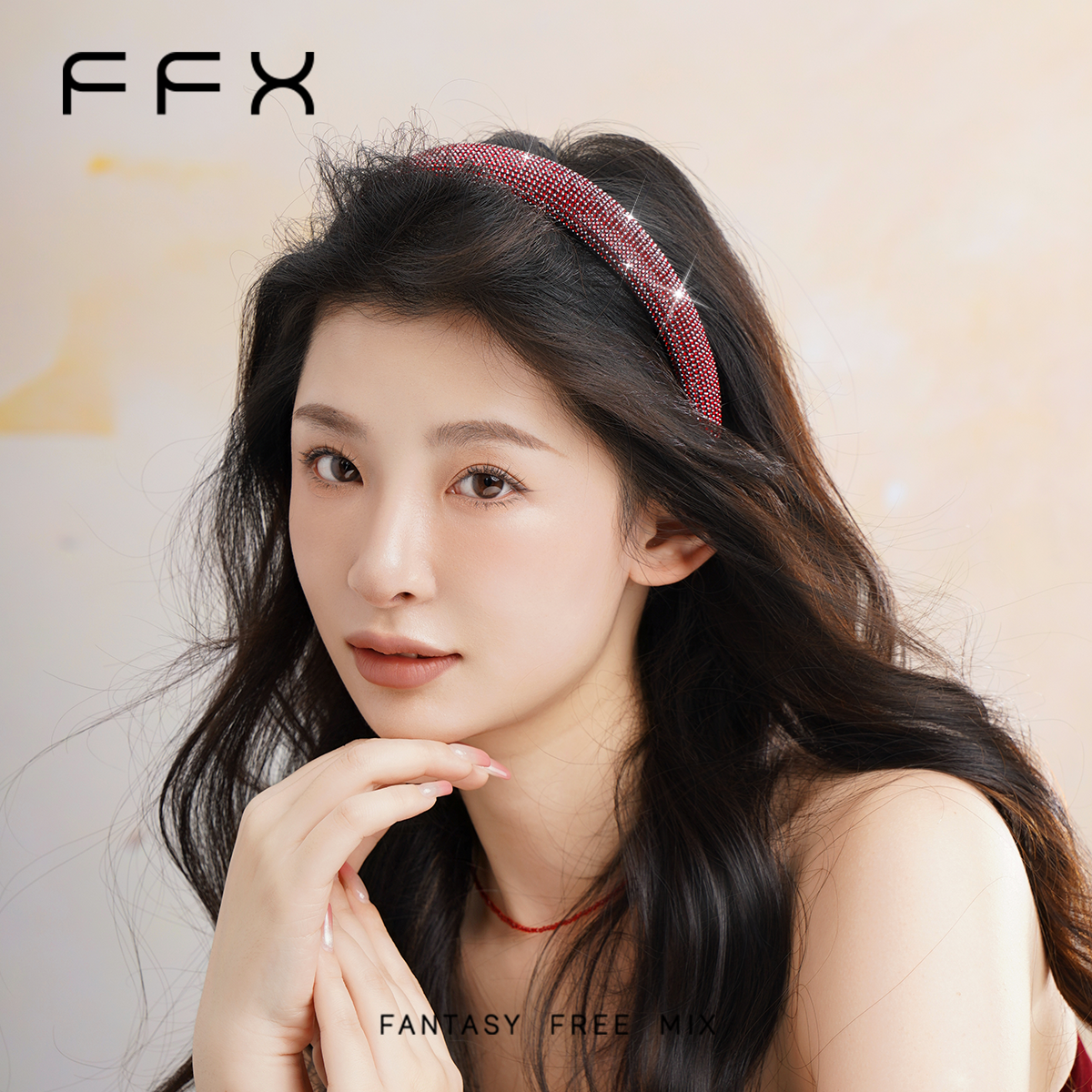 财阀千金红色发箍新年过年本命年