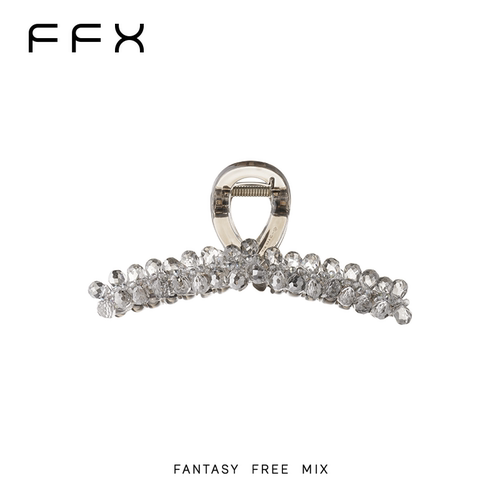 弗弗西FFX冰境轻奢时尚手工水晶抓夹高级感盘发夹子高端精致发饰