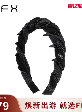 FFX弗弗西【墨蓝幻境】齿梳牛仔发箍女款高颅顶发饰高级感头包脸