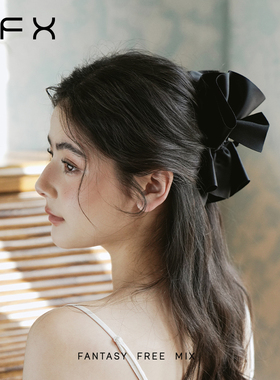 【王楚然同款】弗弗西FFX多层灵动布艺抓夹大号蝴蝶结头饰女发夹