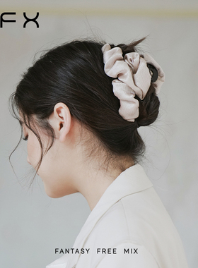 弗弗西FFX闪光褶皱云朵抓夹[尚蒂]鲨鱼夹2024新款高级感发夹发抓