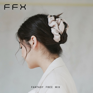 鲨鱼夹2024新款 高级感发夹发抓 尚蒂 弗弗西FFX闪光褶皱云朵抓夹