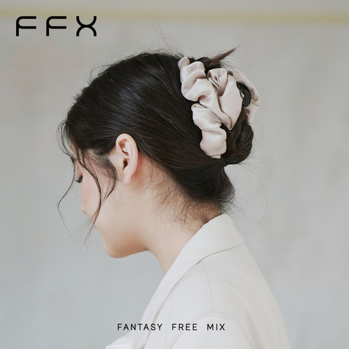 弗弗西FFX闪光褶皱云朵抓夹[尚蒂]鲨鱼夹2024新款高级感发夹发抓