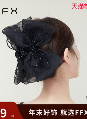 弗弗西FFX多层蝴蝶结大抓夹【简格】高级手工森系仙美发量多发饰