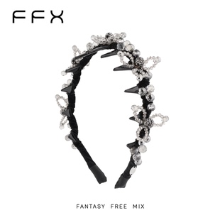 FFX弗弗西【星醉梦露】黑色重工水晶齿梳发箍女高颅顶轻奢高级感