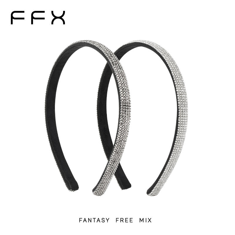 弗弗西FFX满钻发箍女款星光之夜]日常外戴头饰今年流行的压发头窟