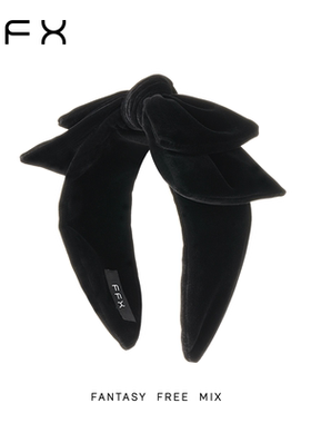 【七七酱粉丝专享】弗弗西FFX【月影】丝绒黑色百搭可造型发箍
