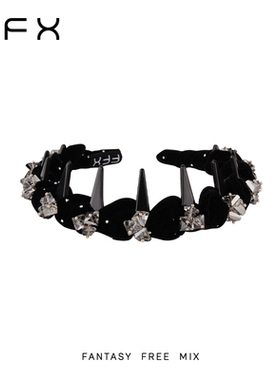 弗弗西FFX【星钻密语】丝绒高级感手工编织高颅顶发卡发箍女秋冬