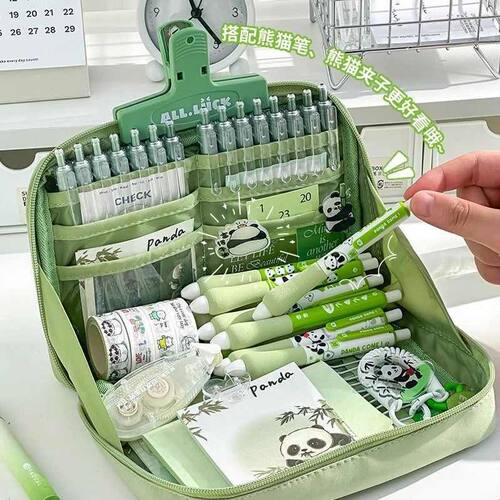 精选新款大容量12层笔袋高颜值多巴胺女生文具盒初高中生收纳铅笔
