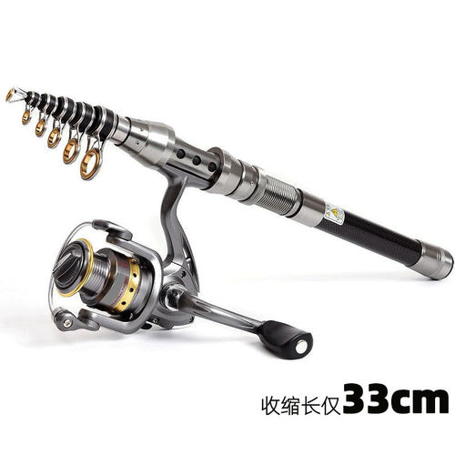 迷你伸缩便携路亚海竿两用可路滑