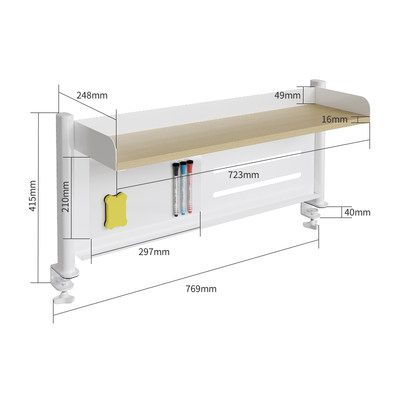 乐歌SJ1-N基础款书架学习桌选配书架方便夹持安装适用多种桌面