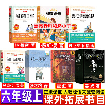 放慢脚步去长大小学生正版章红著六年级上册必读课外书课外拓展阅读书城南旧事林海音漂亮老师和坏小子杨红樱鲁滨逊汤姆索亚历险记