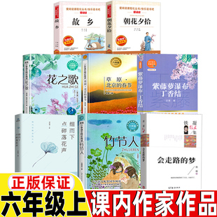 春節(jié)紫藤蘿瀑布丁香結(jié)宗璞著細(xì)雨下點(diǎn)碎落花聲竹節(jié)人范錫林會(huì)走咱 夢(mèng) 花之歌紀(jì)伯倫草原北京 六年級(jí)上冊(cè)課內(nèi)作家作品系列全套正版
