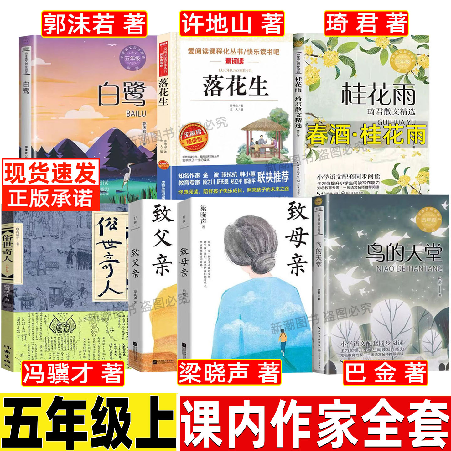 落花生许地山五年级必读课外书名师导读带批注无障碍精读版白鹭郭沫若春酒桂花雨琦君俗世奇人冯骥才正版原著致父亲致母亲鸟的天堂