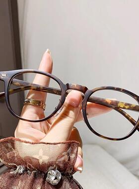 时尚复古小圆框防蓝光老花镜女时尚个性高清洋气减龄老人老花眼镜