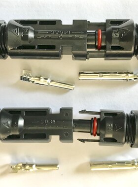 MC4H4T4R4L单芯光伏太阳能电池F板组件逆变器对接面板防水连接器