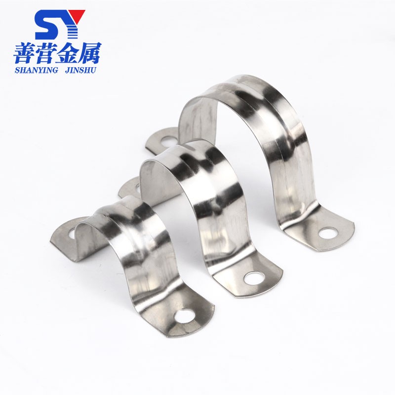 304/316/201 不锈钢骑马卡 U型管夹J水管卡线管扣欧姆卡马鞍卡半