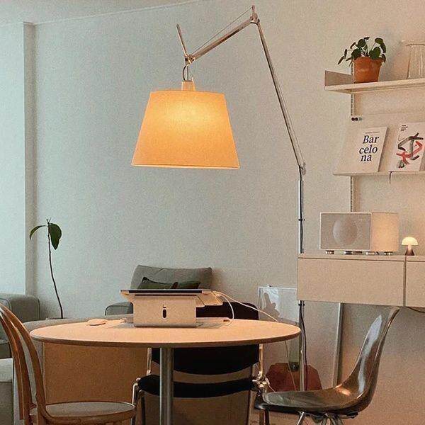 意大利Artemide摇臂伸缩中古落地灯卧室客厅书房钓鱼灯氛围工业风