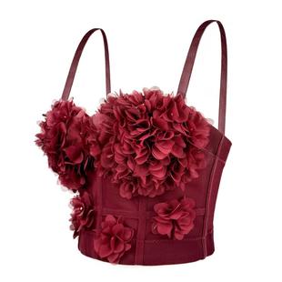 mesh with red bra Angora fishbone see underwear through