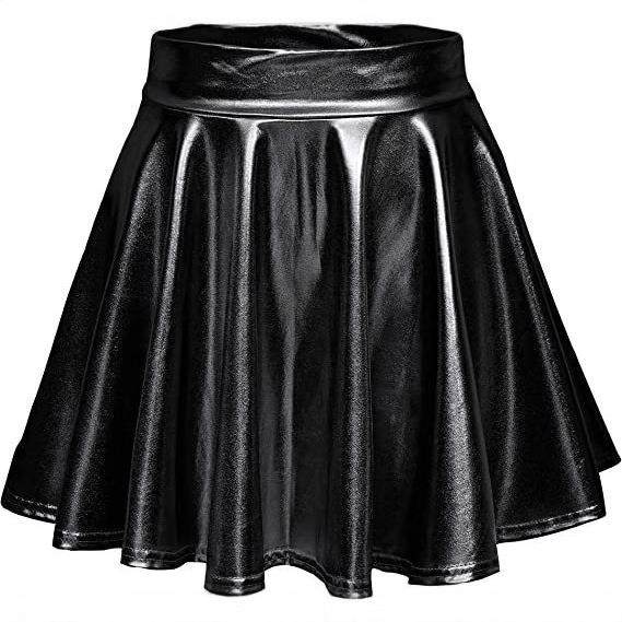 womens fashion mmuticolor metallic skater skirt new sparkly