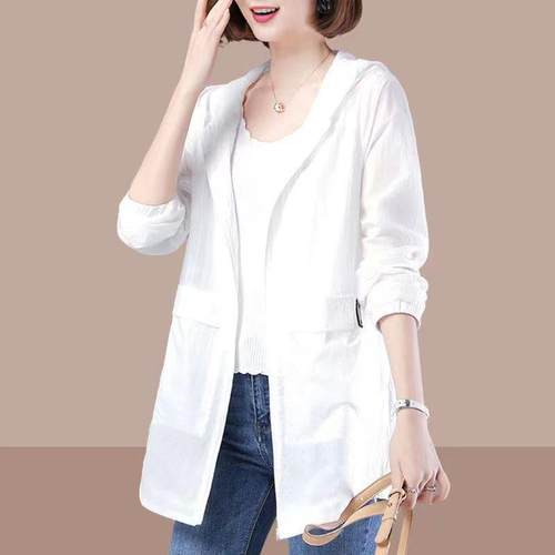 clothing protection sun anti-ultraviolet thin womens jacket