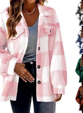 winter pockets women velvet new wool coats long jacket chic