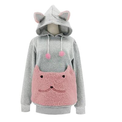Tops Fashion Embroidered Hoodie Large Pocket Pet Sweatshirt
