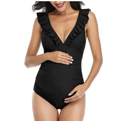 Swimsuit One-Piece Maternity Ruffled Fashion Sexy