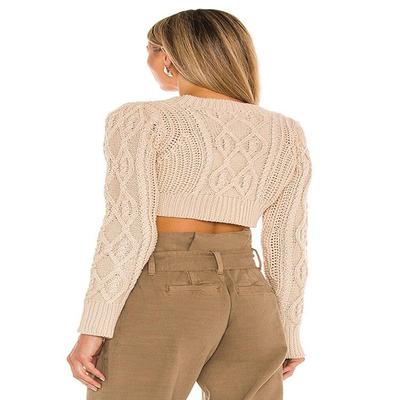 top season casual twisted knitted button short INS rope