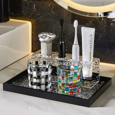 漱口杯高颜值2025新款牙刷置物架