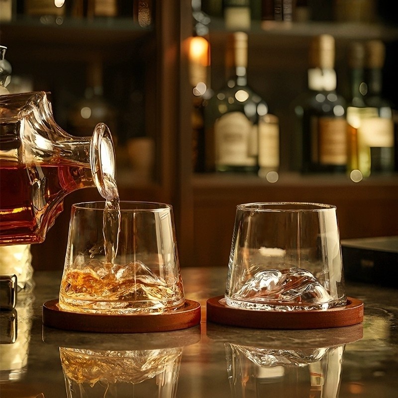 德国威士忌酒杯2025新款观山洋酒杯轻奢高档家用白兰地杯套装礼盒