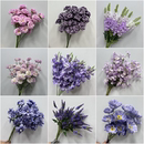 婚庆紫色仿真花高端婚礼订婚宴布置婚礼堂吊顶假花装 饰舞台路引花