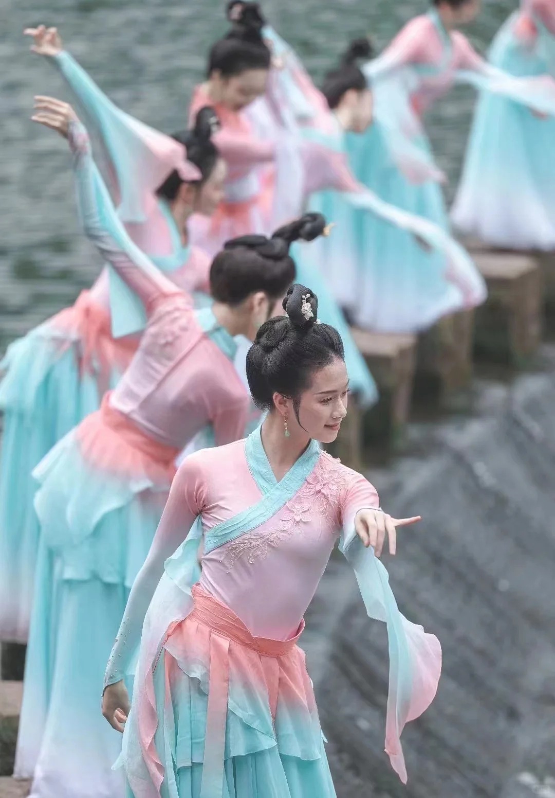 唤渔清歌舞蹈服装伴舞古典舞