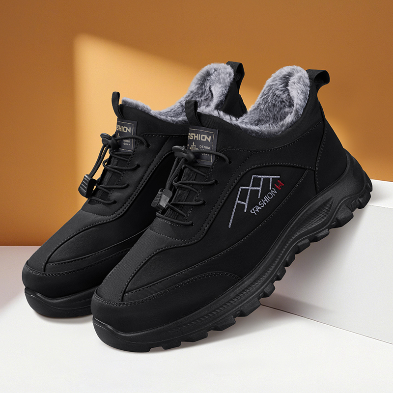 老北京棉鞋男加绒保暖防滑爸爸鞋