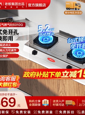新品上市名气燃气灶双猛火天然气液化气A6010G/A6110B/A6675B