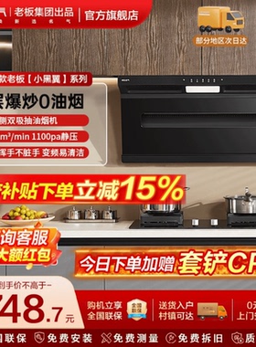名气吸抽油烟机小黑翼ProA576/A586/A586H大吸力顶侧双吸老板出品