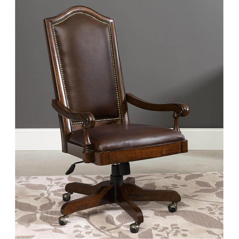 高档美式办公椅欧式老板椅升降转椅书房椅大班椅逍遥椅实木真皮电