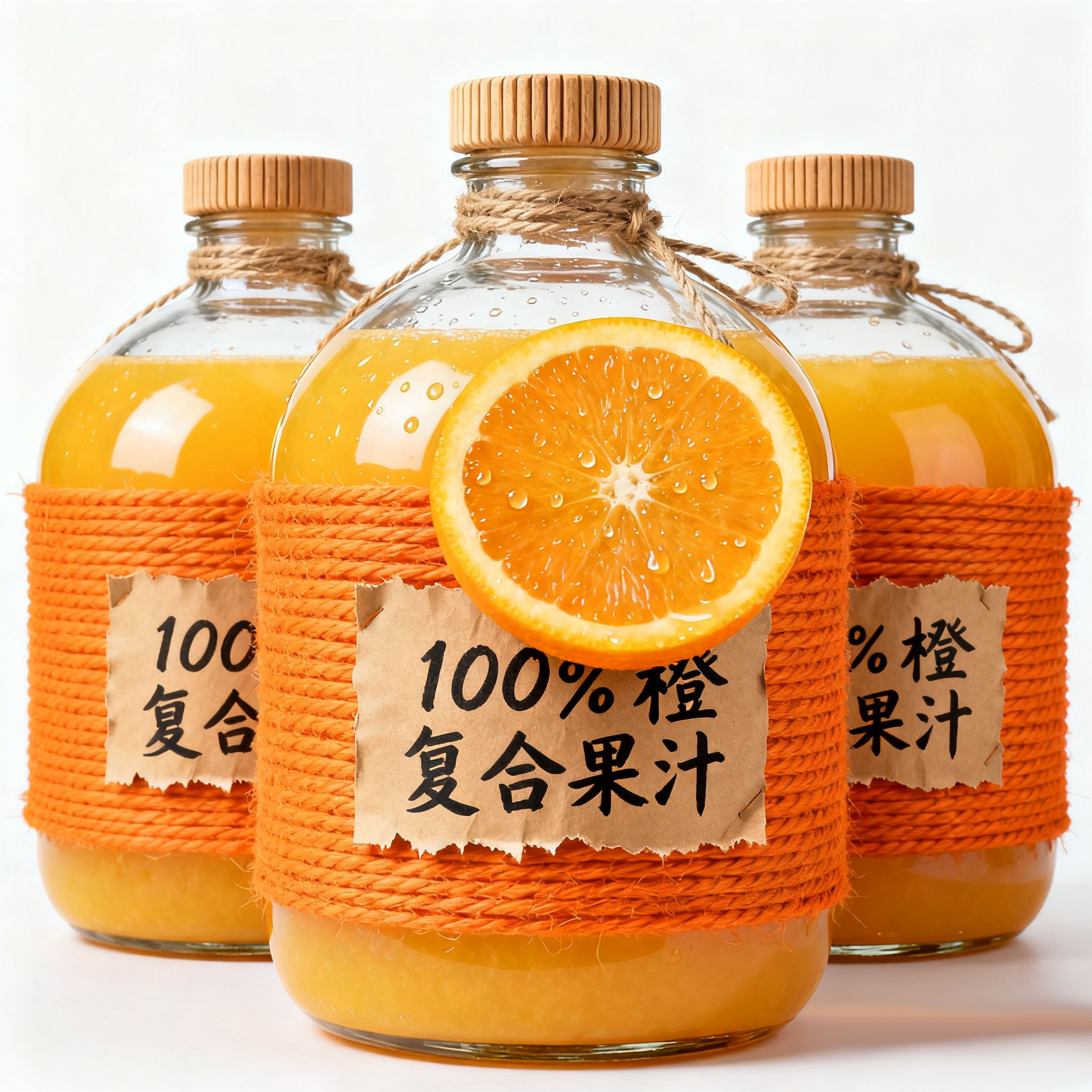 100%橙复合NFC果汁1.25L大瓶苹果橙子复合饮料无添加剂新日期特价