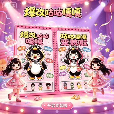 刮画贴纸美人鱼公主换装安静书嘎嘎刮画手工制作材料