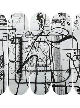 比利时The Skateroom 装饰滑板Albert OEHLEN 无题 Untitled