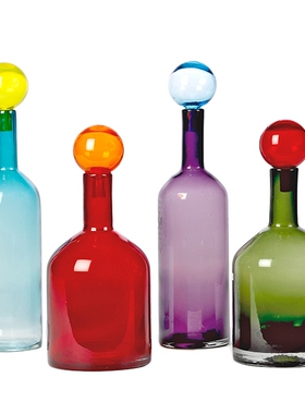 荷兰Pols Potten Bubbles & Bottles Carafe 彩色水瓶