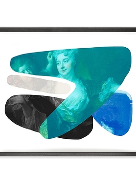 英国Mineheart Shape and colour Blue 形状、颜色和蓝色装饰画