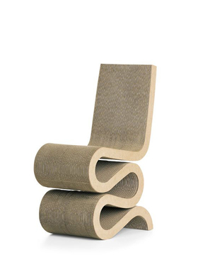 瑞士进口正版 Vitra 瓦楞纸椅 Frank Gehry 瓦楞纸凳餐椅边几凳子