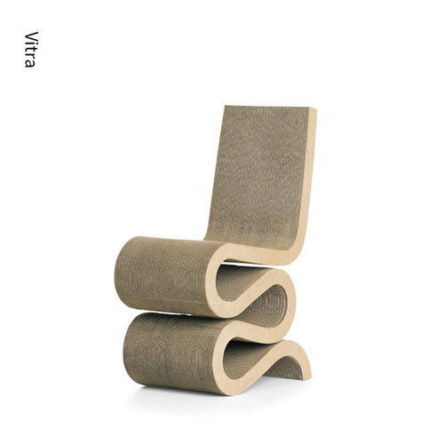 瑞士进口正版 Vitra 瓦楞纸椅 Frank Gehry 瓦楞纸凳餐椅边几凳子