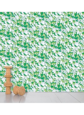 法国Moustache Nested paper 像素树叶墙纸壁纸进口