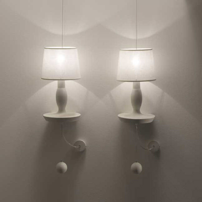 意大利Karman Norma M Wall light with plug 仿台灯的壁灯