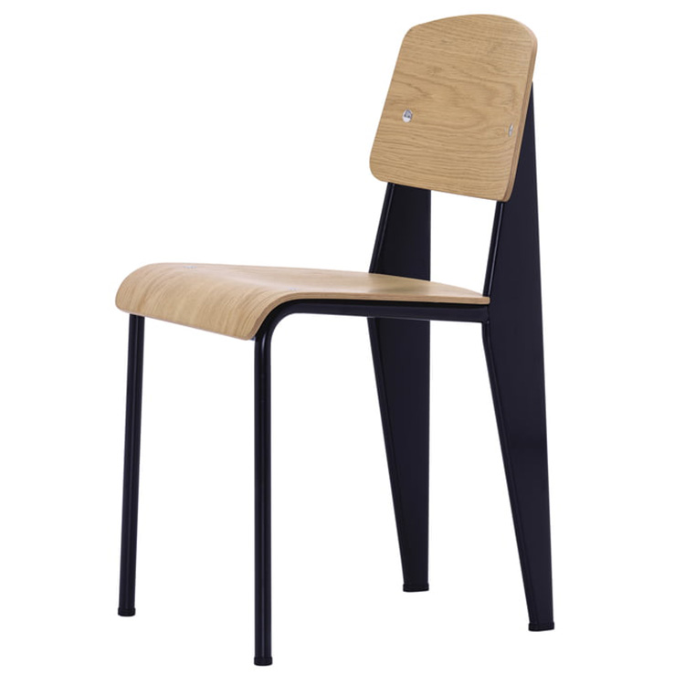 瑞士Vitra 木椅子 Prouvé standard chair 创意设计进口欧式