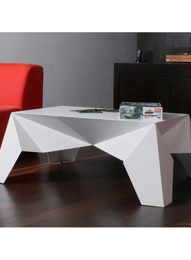 荷兰Sander Mulder 白色折纸咖啡桌 Sputnik table创意设计进口